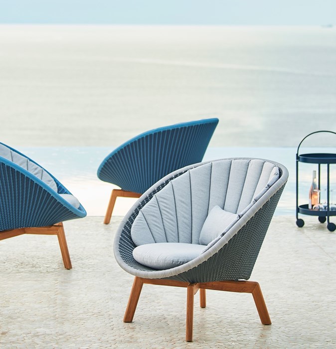 Picture of Peacock lounge chair, Cane-line Weave