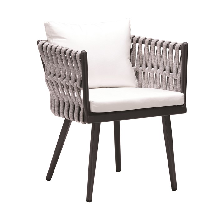 Picture of Crown Dining Arm Chair in Charcoal 