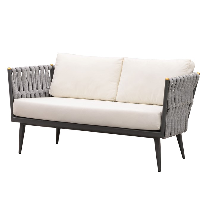 Picture of Crown Love Seat in Charcoal