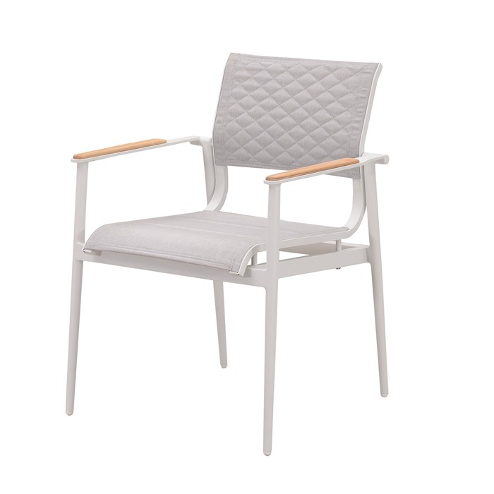 Picture of California Dining Arm Chair in White