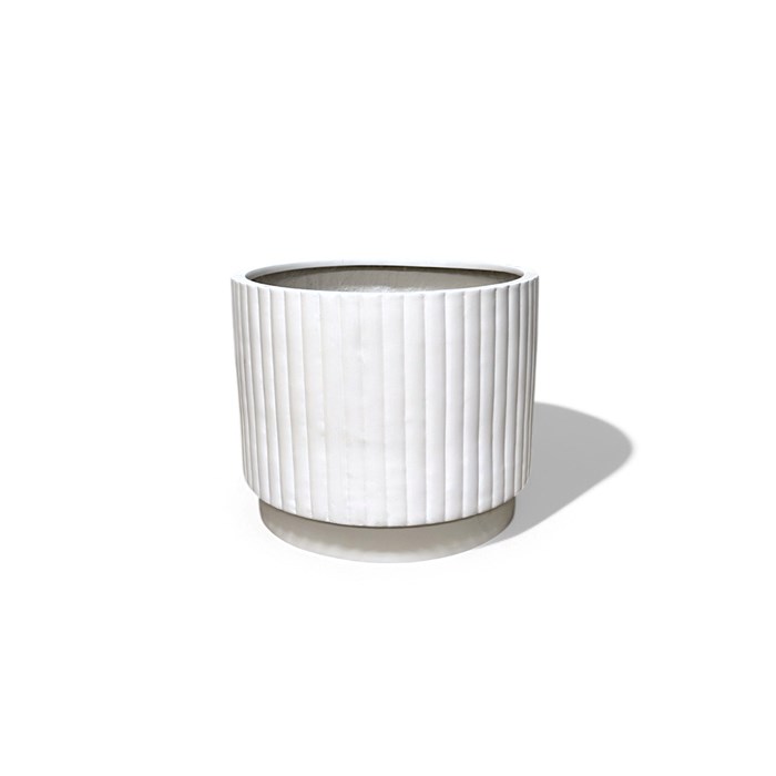 Picture of Balmoral Corrugated Cylinder White 35x29cm